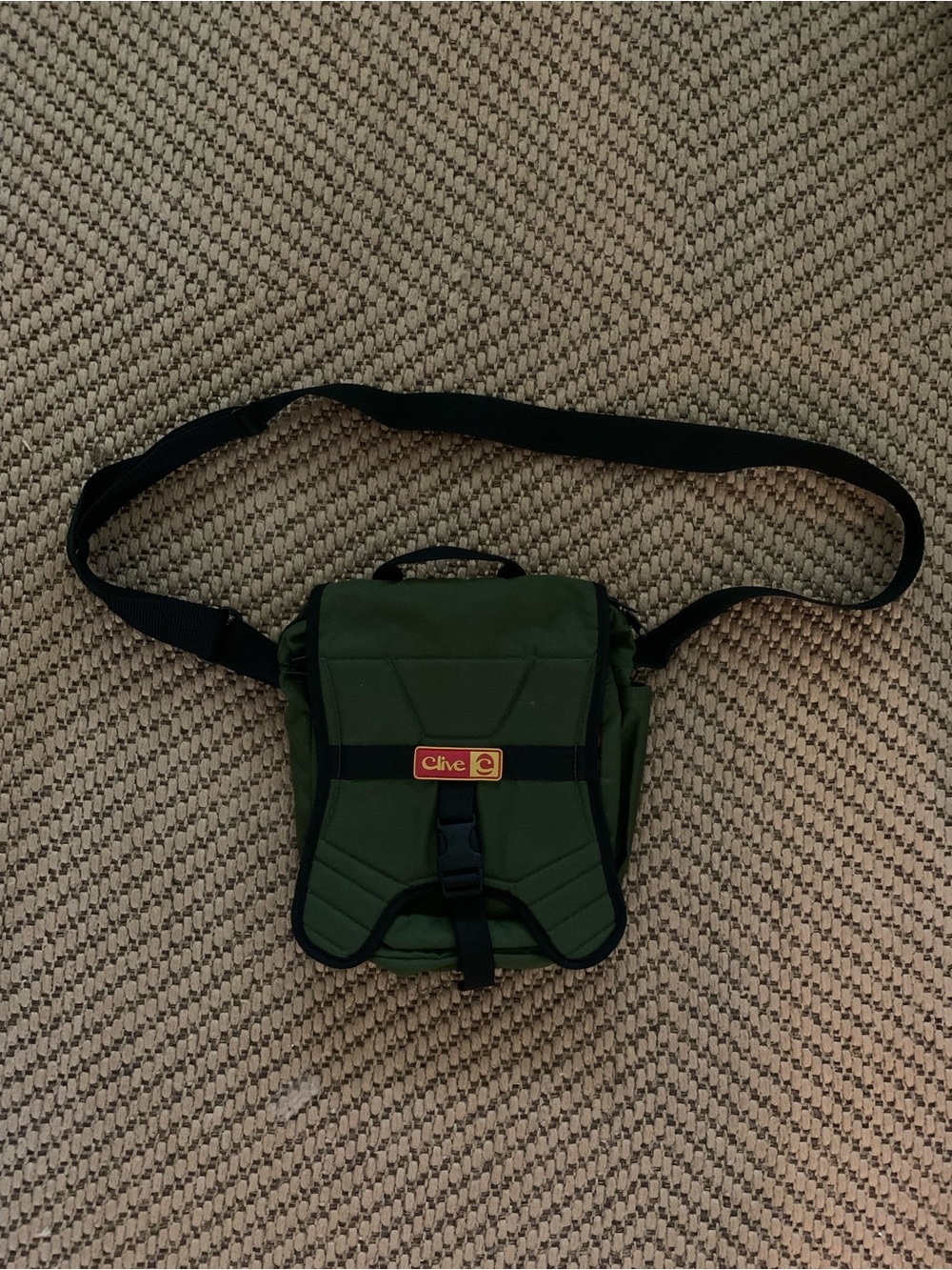Clive Olive Green Men's Crossbody Belt Bag